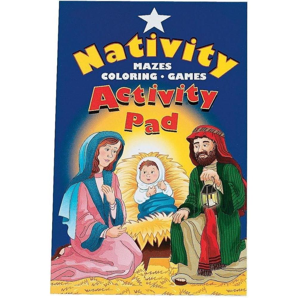 imageFun Express Nativity Activity Coloring Books for Christmas  Set of 12 Pads  Holiday Kids Activities and Crafts