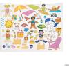 Day at The Beach Sticker Scenes – Makes 12, Includes Stickers and Backgrounds – Make A Scene for Kids