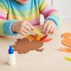 Jumbo Turkey Foam Shapes, 24-Pack Thanksgiving Craft Cutouts for Kids, Classroom Activities & Holiday Decorations