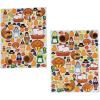 Bulk Multicolor Thanksgiving Stickers – (77 Stickers Per Sheet) – 12 Sheets of Assorted Adorable Stickers – Perfect for DIY Craft, Cards & Decorations