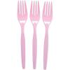 Fun Express – Orange Plastic Forks (50 Pc) – Party Supplies – Solid Tableware – Cutlery – 50 Pieces(Pink)