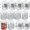 Fun Express Christmas Mugs Set of 4 Kids – 12 Pack Color Your Own Holiday Artist Plastic Mugs with Handles | Craft Kits for Christmas Party Activities & DIY Mug Painting Projects