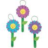 Fun Express Flower Ornament Craft Kit for Kids – 12-Piece Spring DIY Craft Set with Paint & Decorations for Creative Home Activities – Perfect for Parties & Family Fun – Multicolor 12 Pack