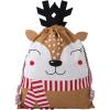 Fun Express Holiday Gift Christmas Tote Bags – 1 Piece – 14 x18 Inches – Great for Stockings, Gifts, Presents and Other Festive Ideas (Penguin)(Reindeer)