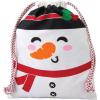 Fun Express Holiday Gift Christmas Tote Bags – 1 Piece – 14 x18 Inches – Great for Stockings, Gifts, Presents and Other Festive Ideas (Penguin)(Snowman)