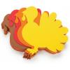 Jumbo Turkey Foam Shapes, 24-Pack Thanksgiving Craft Cutouts for Kids, Classroom Activities & Holiday Decorations
