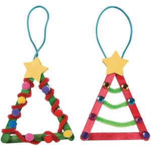 Craft Stick Christmas Tree Ornaments – Crafts for Kids and Fun Home Activities