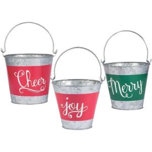 Fun Express – Holiday Handicraft Nesting Buckets – Christmas Item for Boys and Girls of All Ages – Great for The Festivities(Multicolour)