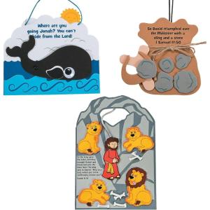 Fun Express Old Testament Bible Story Craft Kit Assortment – Makes 36