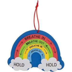 Fun Express Rainbow Breathing Craft Kit – Makes 12