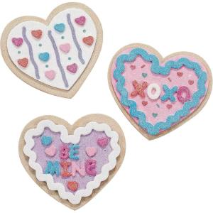 Fun Express Valentine Cookie Foam Magnets Craft Kit – Makes 12 – Valentine’s Day Crafts for Kids