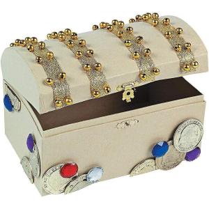 Treasure Chest Craft Kit – Makes 12 – Crafts for Kids and Fun Home Activities