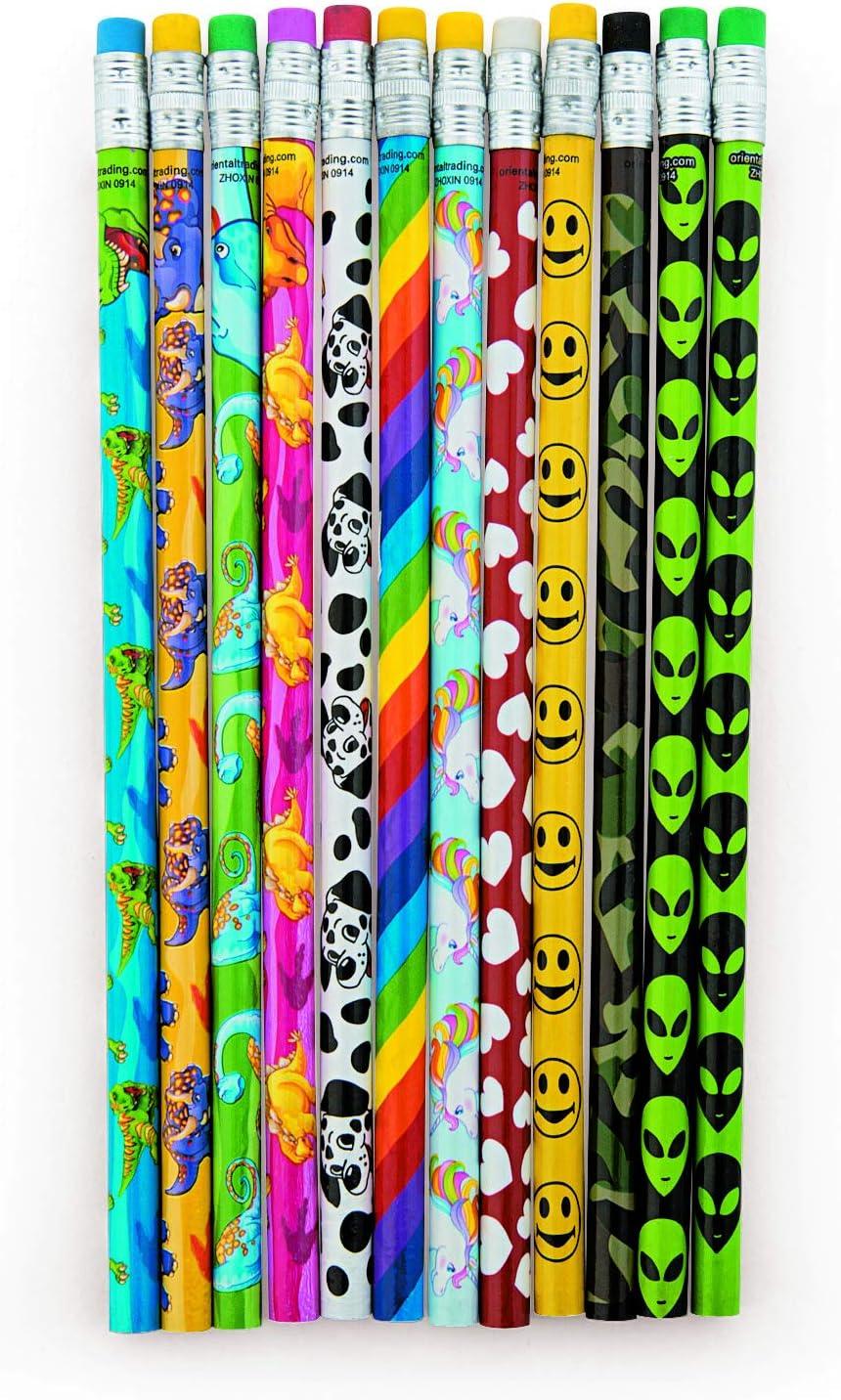 imageFun Express Pencil Assortment 108 Pencils Classroom Supplies ampamp Incentives Valentine Giveaways Party Favors Stocking Stuffers Bulk Arts ampamp Crafts