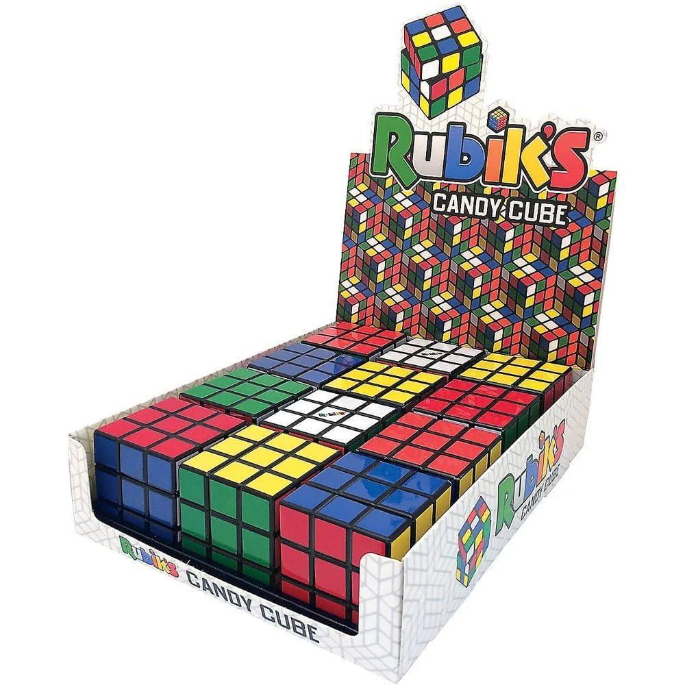 imageFun Rubiks Candy Cube Tins  Assorted Sour Fruit Flavors Pack of 12  Perfect for Birthday Party Favors Holiday Stocking Stuffers ampamp More