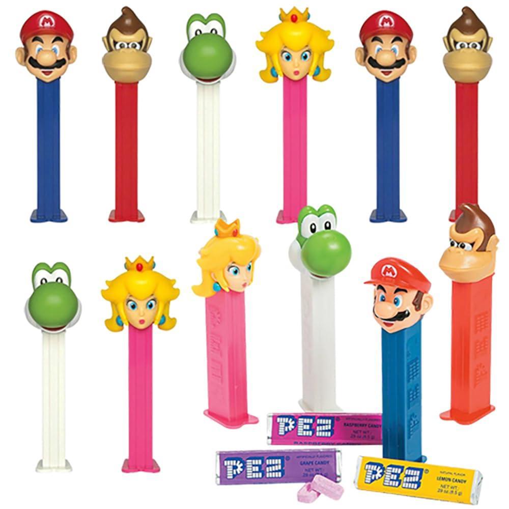 imageNintendo Pez Dispenser Blister Pack  Assorted Designs 45quot 12 Packs  Fun Candy Dispensers  Perfect for Birthday Party Favors Classroom Rewards and Holiday Stocking Stuffersassorted
