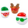 Fun Express Christmas Squishies Set – Holiday Stress Relief Fidget Balls & Relaxables for Christmas Parties Stocking Stuffers & Favors – Perfect for Fun Holiday Fun & Stress Relief – 12 Pieces