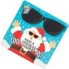 Fun Express Cool Santa Glasses with Card – Apparel Accessories – 12 Pieces
