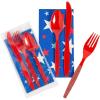 Patriotic Cutlery Sets, 50 Pieces