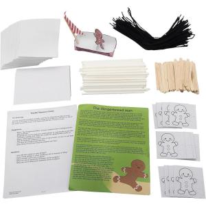 8 1/2″ x 11″ STEAM Challenge Kit: The Gingerbread Man – 387 Pieces – Makes 12