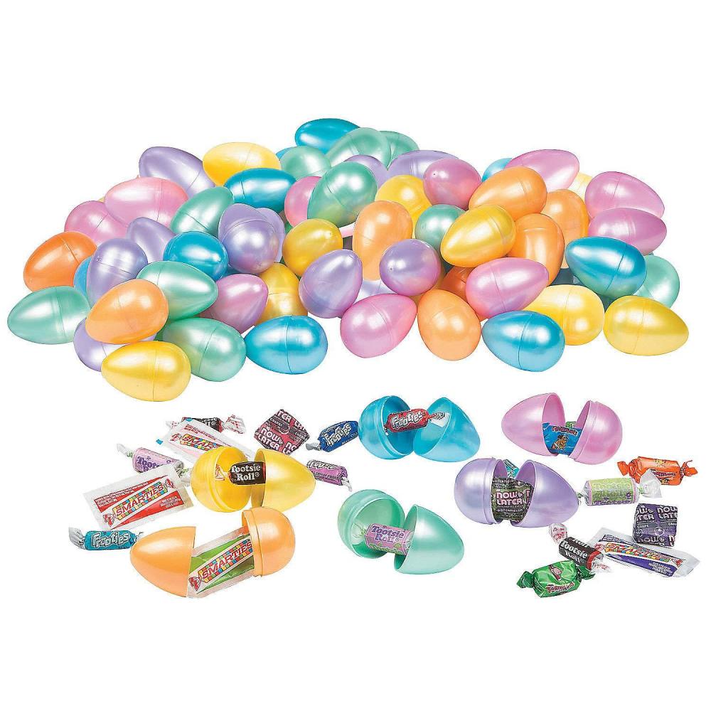 imageFun Express Bulk Plastic Easter Eggs Prefilled with Candy 1000 Pieces  Premium 25 Inch Candy Filled Eggs for Kids Easter Egg Hunt Supplies  Perfect for Home School Church Events ampamp Parties