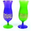 Fun Express Mardi Gras Hurricane Plastic Cups – Bulk Set of 12, Each Holds 16 oz – Party Supplies, Drinkware, Reusable Cups Purple and Green