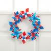 Patriotic Plastic Pinwheel Wreath