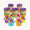 Fun Express Easter Basket Bulk – 72 Pcs Colorful Plastic Baskets – Empty – 5 3/4″ diam. x 3 1/4″ – Perfect for Easter Egg Hunts