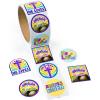 He Lives Stickers for Easter – 100 Sticker Roll – Religious Easter, Church and Sunday School Supplies