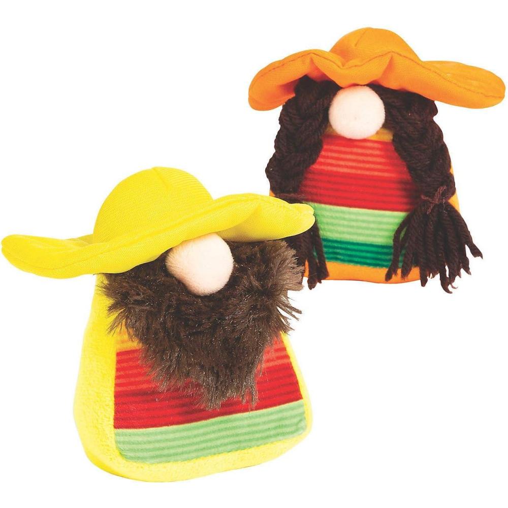 imageFun Express  Fiesta Gnome Couple for Cinco de Mayo  Toys  Plush  Stuffed Non Animal  Cinco de Mayo  12 Pieces