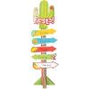Fun Express Fiesta Food & Drinks Directional Sign – Party and Cinco de Mayo Party Decor – Over 5 Feet Tall(Multicolour)