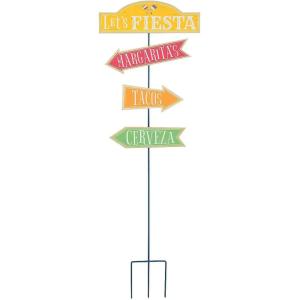 Fun Express – Fiesta Directional Sign for Cinco de Mayo – Party Decor – Large Decor – Floor Stand Ups – Cinco de Mayo – 1 Piece