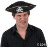 Fun Express Black Felt Pirate Hat (Adult Size) – Halloween Costume and Prop