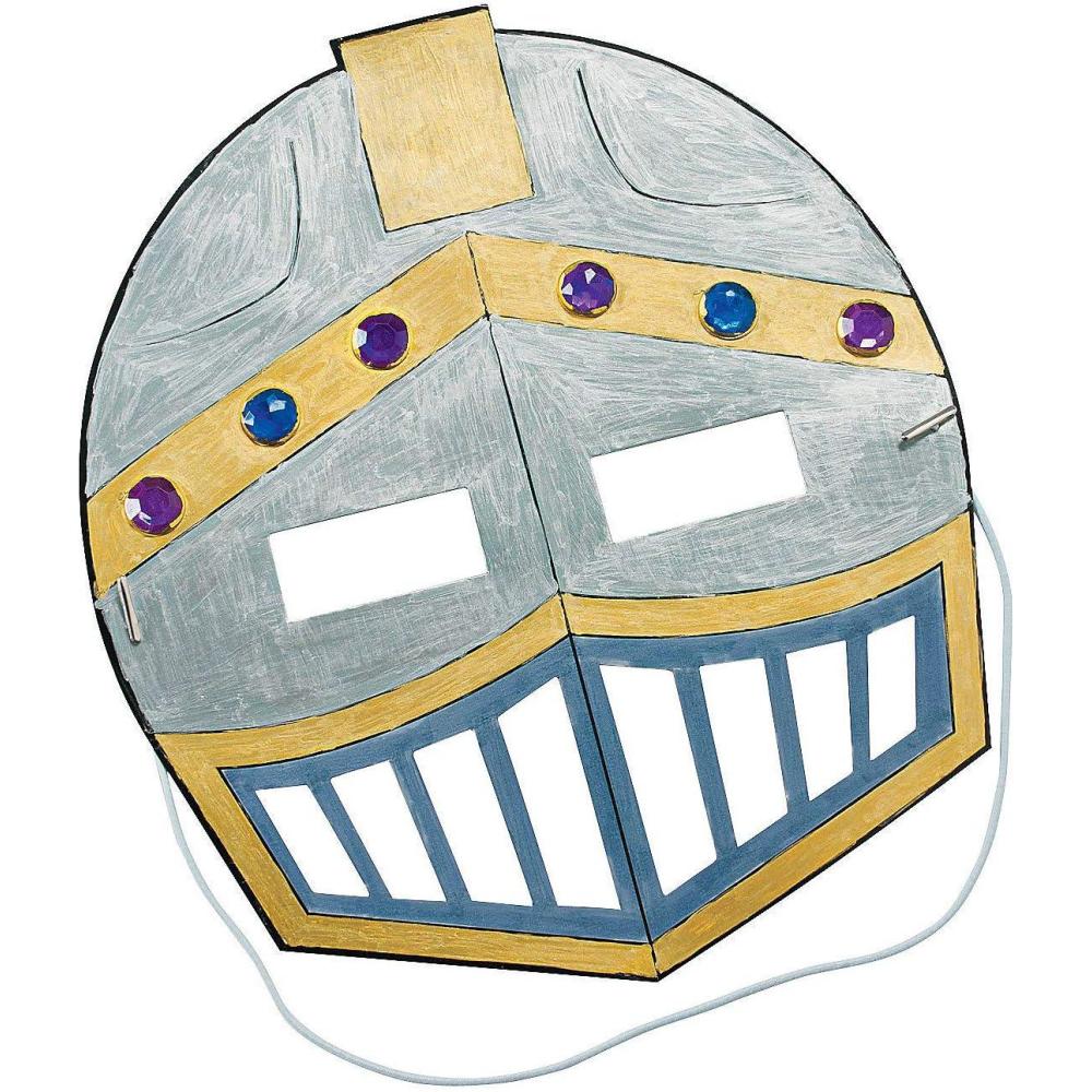 imageFun Express Color Your Own Knight Mask Craft Kit Makes 12  Crafts for Kids and Fun Home Activities  VBS Vacation Bible School SuppliesDecor