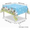 Bluey Party Tablecloth 54″ x 84″ – Disposable Plastic Bluey Birthday Table Cover for Kids’ Parties, Decorations, Supplies & Bluey Theme Events