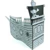Fun Express 6 Ft. 10″ x 4 Ft. 8 1/2″ Color Your Own Pirate Ship White Cardboard Playhouse – Great for School, Daycare and Home Crafts for Kids and Pretend Play