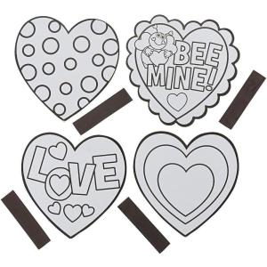 Color Your Own Heart Magnet – Crafts for Kids and Fun Home Activities