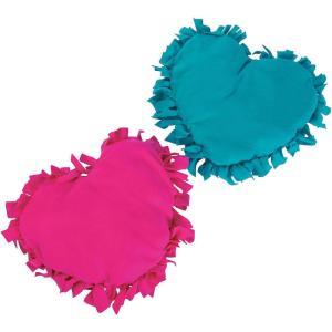 Heart Shaped Fleece Tied Pillow Ck-6 – Crafts for Kids and Fun Home Activities