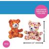 Charming Autumn-Leaf Plush Bears, 4.25″ x 4.5″ (12-Pack) – White & Orange Stuffed Bears with Multicolor Leaf Prints – Perfect for Fall Festivals, Thanksgiving Favors & Classroom Rewards