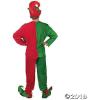 Fun Express Men’s Classic Christmas Elf Red & Green Polyester Costume – One Size First Most – 4 Piece Set