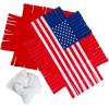 Fun Express Patriotic Flag Fleece Tied Pillow Craft Kit – Makes 6