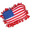 Fun Express Patriotic Flag Fleece Tied Pillow Craft Kit – Makes 6