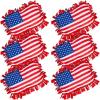 Fun Express Patriotic Flag Fleece Tied Pillow Craft Kit – Makes 6
