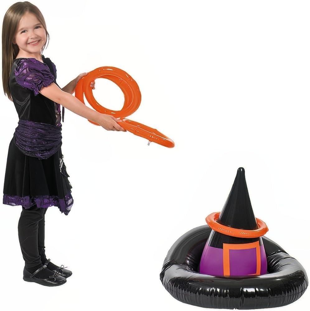 image:imageFun Express Inflatable Witches Hat Ring Toss Game Halloween Game 5 Pieces MultiColored