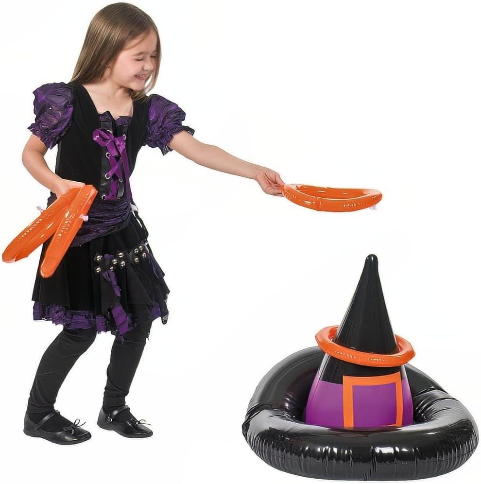 image:imageFun Express Inflatable Witches Hat Ring Toss Game Halloween Game 5 Pieces MultiColored