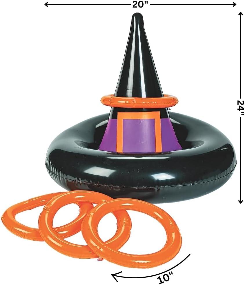 image:imageFun Express Inflatable Witches Hat Ring Toss Game Halloween Game 5 Pieces MultiColored