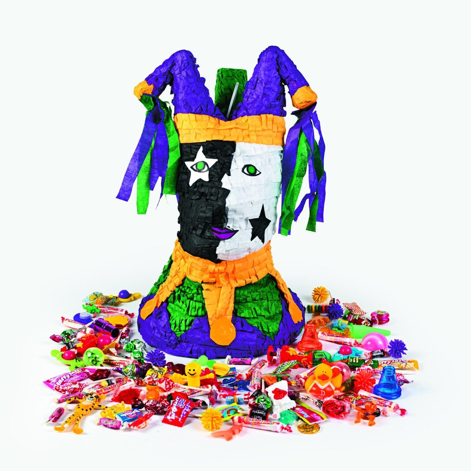 image:imageFun Express Mardi Gras Jester Piata Great For Mardi Gras Fat Tuesday Celelbrations Birthdays and Other Grand Events