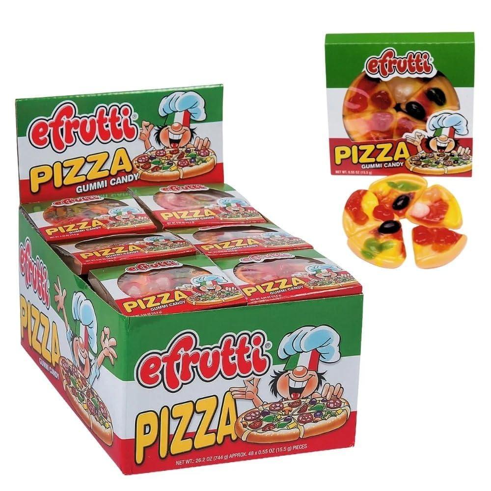 image:imageEfrutti Pizza Gummy Candy 48 Packs Perfect for Birthday Parties Halloween Trick or Treating and More
