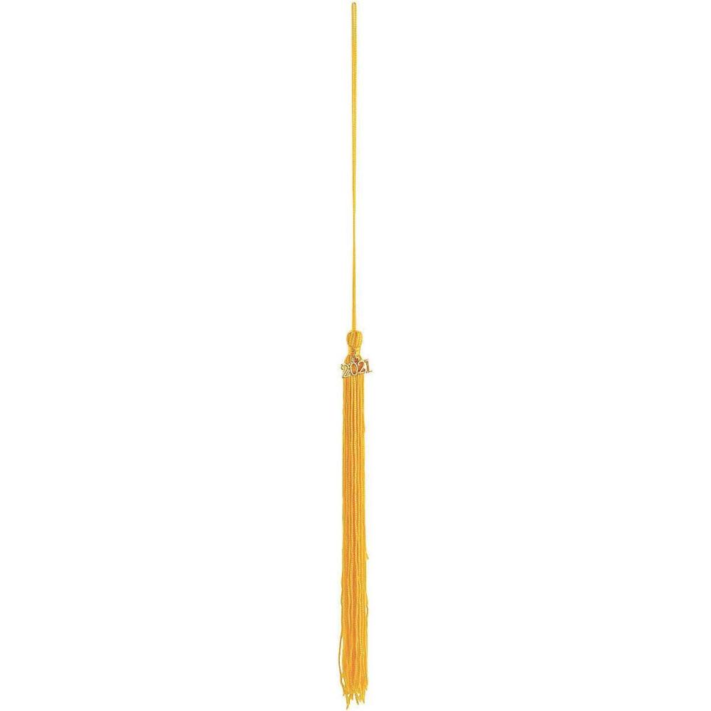 image:imageFun Express 2021 Graduation Yellow Tassels Apparel Accessories for Caps Gowns amp Graduation Ceremonies Perfect for Photo Opportunities Class of 2021 Celebrations 12 Pieces