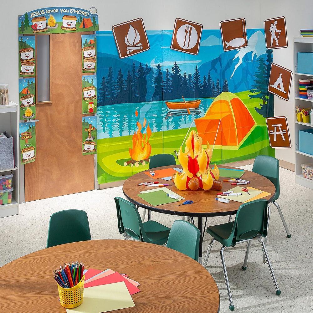 image:imageFun Express Camp VBS Decorating Kit 18 Piece Vacation Bible School 2024 Multi Color