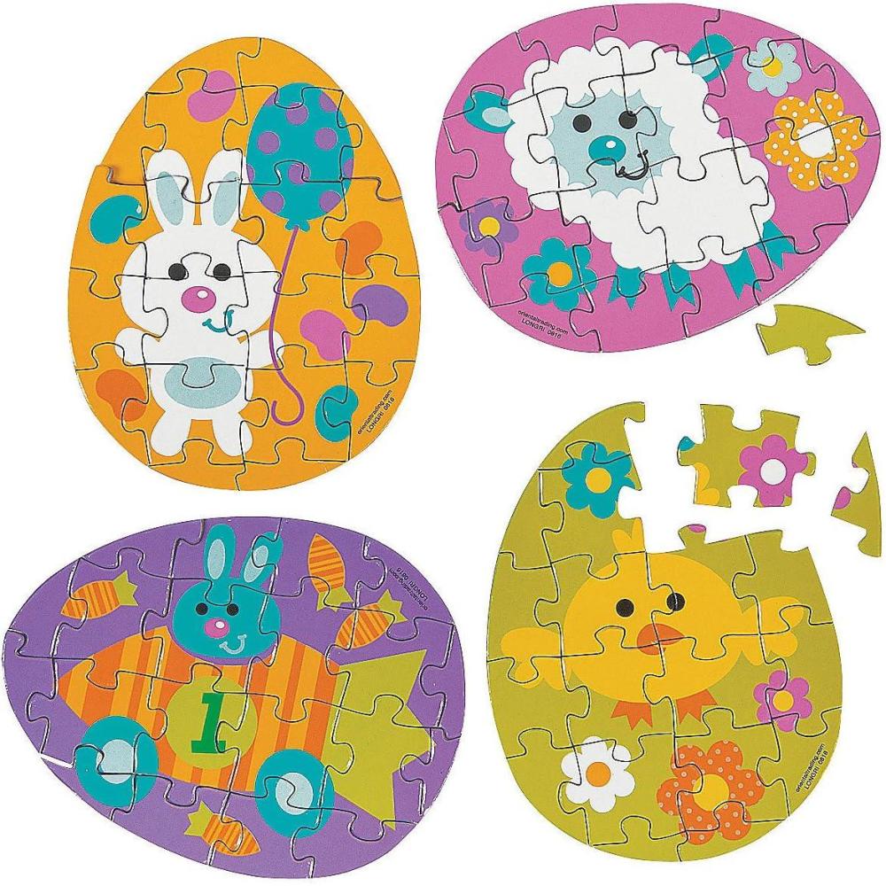 image:imageFun Express Mini Easter Puzzles for 1 Dozen Puzzles Activities Toys ampamp Games Indoor ampamp Mini Game Sets Easter 3 inch x 4 inch